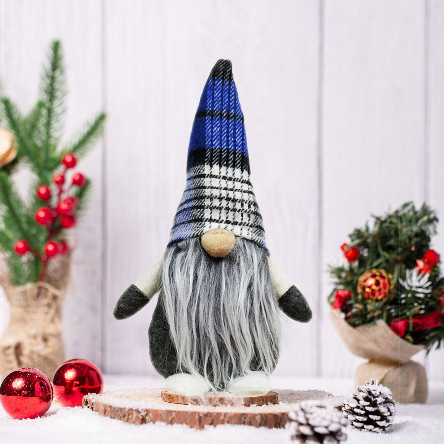 The Holiday Aisle Handmade Swedish Christmas Santa Tomte Plush Doll